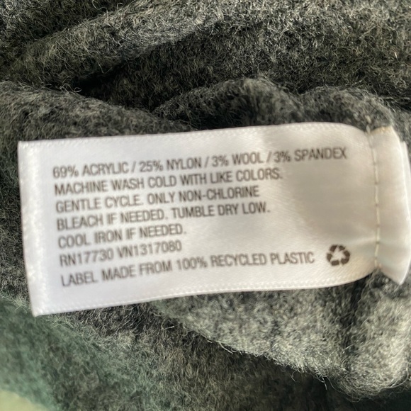 A New Day Gray Long Sleeve Mock Neck Ribbed Sweater Dress NWT Size M - Picture 5 of 5